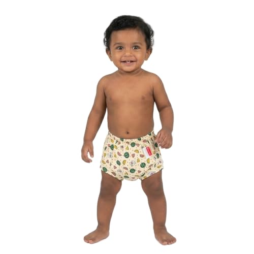 Image of VParents Padded Underwear for Babies and Toddlers with 3 Layers of Cotton Padding Potty Training Pull Up & Diaper-Free Time Fruit