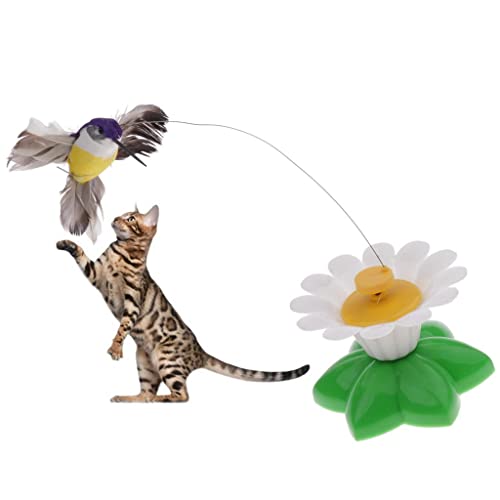 Juguete giratorio eléctrico para gatos: accesorio interactivo con mariposa 5