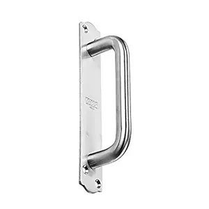 AKS Full Round On Plate Stainless Steel Door Pull Handle Size 6 Inch Finish Satin SS