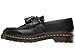 Dr. Martens Unisex Adrian Loafer Shoes – Leather Upper – Kiltie Fringe Detail – Cushioned Footbed & Sole Black Smooth UK 4 (US Men's 5, Women's 6) Medium