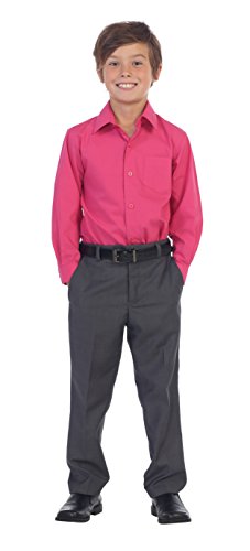 Image of Gioberti Boys Long Sleeve Solid Dress Shirt