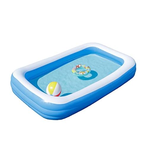 Baroni Home Piscina Gonfiabile da Giardino, Piscina Fuori Terra Rettangolare per adulti e bambini, da esterno - 210x140x60 cm