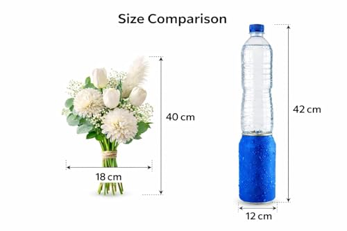 Image of Divyakosh Artificial Fabric Flower Bunch for Vase /Pot Display| (VASE NOT Included) Indoor Decorative Floral Cluster for Habitat Setup, Home Decor Craft Flowers
