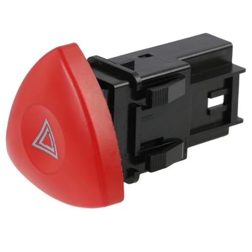 Bouton Warning Feux de Détresse Rouge 8200442724, Interrupteur de signal, Bouton de Commutateur de Voyant de Danger, Interrupteur de Signal de Détresse,...