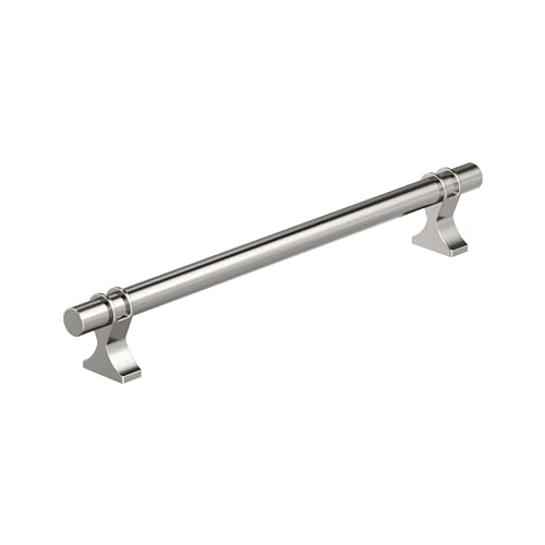 Image of Amerock Davenport 12 inch (305mm) Center-to-Center Polished Nickel Appliance Pull, BP36697PN