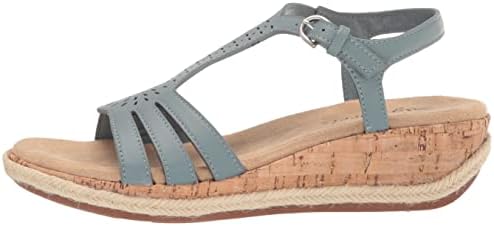 Easy Street Women's Dorinda Wedge Sandal, Blue, 9 Wide | Image 7