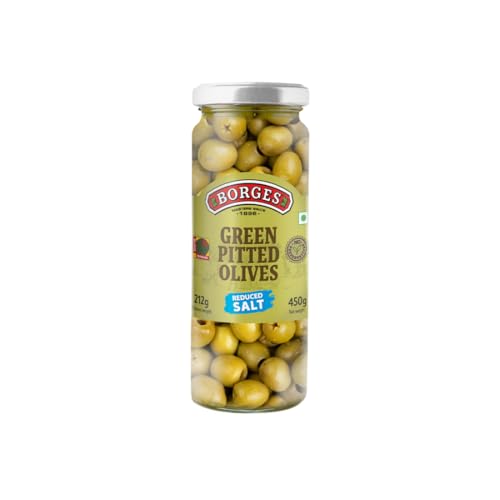 Borges Green Pitted Olives, 450g