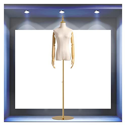 Female Mannequin Torso Body, 55.11-78.74Inch Height Adjustable Half Body Dress Form Manikins, Dummy Model Props for Clothing Design, 2 Sizes