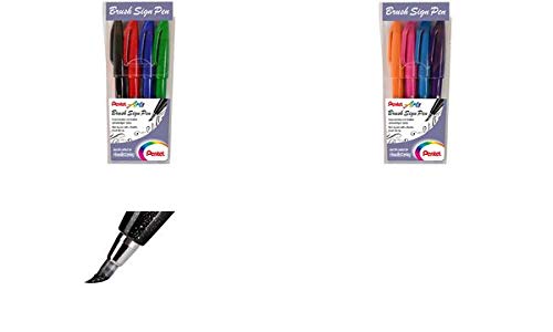 Pentel Sing Pen Brush - 4'lü Blister (F-P-S-V)