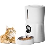 Surfola 自動給餌器 猫 犬 うさぎ タイマー式 [Wi-Fi/スマホ不要] ペット給餌器 1日6食 定時定量 4L大容量 2WAY給電 水洗い可能 音声録音 ステンレス皿 手動給餌 お手入れ簡単 日本語説明書付き SP01