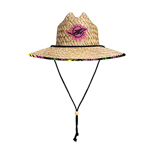 Image of FOCO Men's NCAA College Team Logo Floral Straw Sun Hat