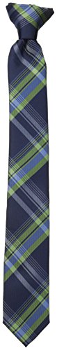 Dockers Big Boys' Plaid Clip On Tie, Blue, One Size