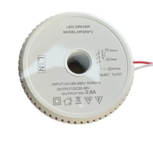 Driver LED 20-36V transformateur dimmable ruban LED bicolore 3 fils entrée 220V 0.6A