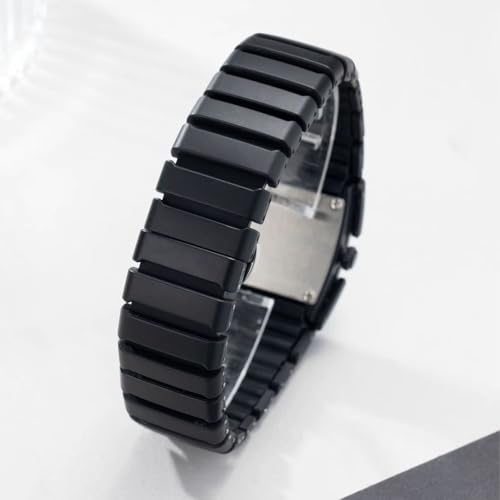 Image of ON TIME OCTUS Unisex Retro Digital Watch | Futuristic Link Strap | LED Display Wristwatch for Men, Women