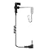 Fox Listen Only Earpiece - 6 inch Coil Cable - 3.5mm Audio Right Angle Plug