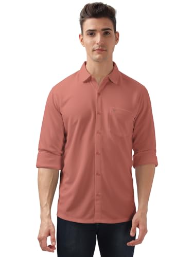 Image of BULLMER Trendy Regular Fit Solid Full Sleeve Causal Shirt for Men.