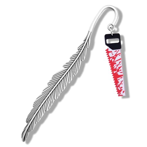 Segnalibro con piume per gli amanti dei libri, regalo per fidanzato, fidanzata, moglie, marito, novità horror, segnalibro per Halloween, per figlia, figlio, regalo fantastico per bambini, sorella