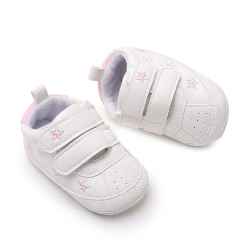 Image of RVROVIC Baby Boys Girls Anti-Slip Sneakers Soft Ankle Boots Toddler First Walkers Newborn Crib Shoes