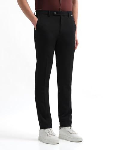 Image of Vertical Striped Super Slim fit Trousers