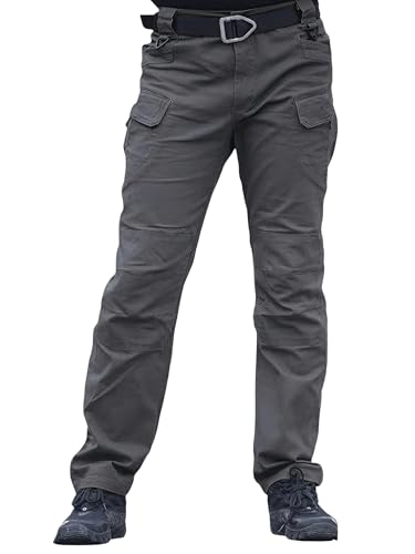 Image of Shasmi Black Mens Durable Comfy, Solid Color, Drawstring Waist, Casual Style, Breathable Fabric, Outdoor, Utility Multi-Pocket Design Cargo Trousers Pants for Men (MCargo 152)