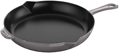STAUB Cast Iron Non-Stick Frying Pan, 12"/30CM, Grey