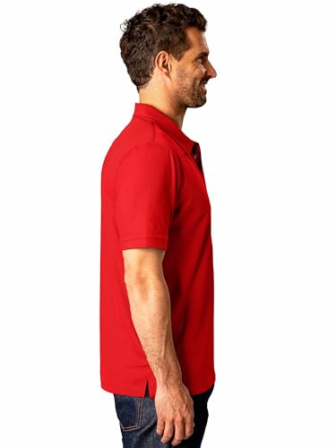 Image of FlowTech Men's Performance Polo Shirt DryMax Quick‑Dry Pinhead Texture Breathable Moisture‑Wick Odor‑Free