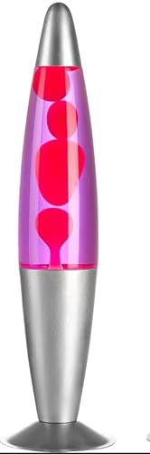 Dwd Pink Liquid Pink Wax 16 Inch Lamp For Relaxation Peace Liquid Motion Rocket Novelty Desk Lamp Retro Nostalgia Relaxing Mood Light Smooth Slow Motion Wax Therapeutic Sensory (Pink Liquid Pink Wax)