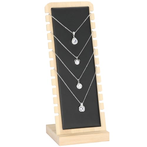 KUKUVR Necklace Display Stand For Vendors Selling Show (Black)