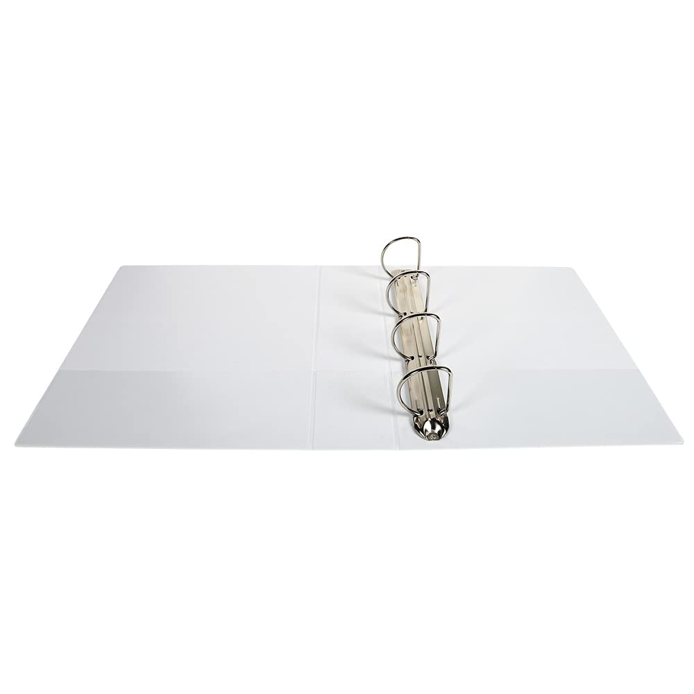 Exacompta 51845E 10er Pack Präsentationsringbuch KreaCover DIN A4 aus starkem Karton 4 D Ringe 90mm breit Weiß ideal für Schule und Büro Ringhefter Ringordner Ringbuchordner