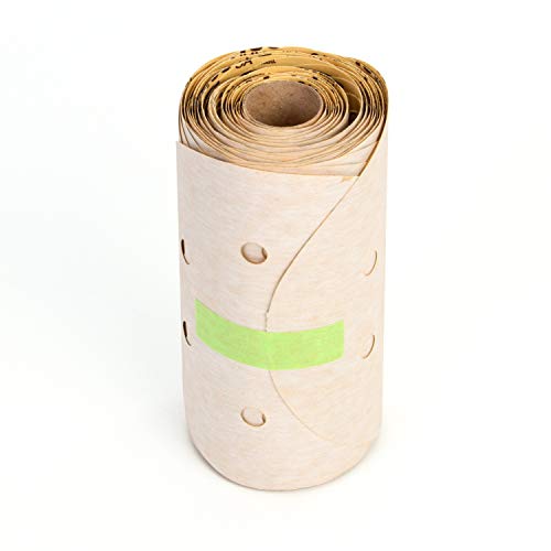 Papier d F disc rouleau abrasif blanc 3M anti-encrassement pour ponceuse 5 trous