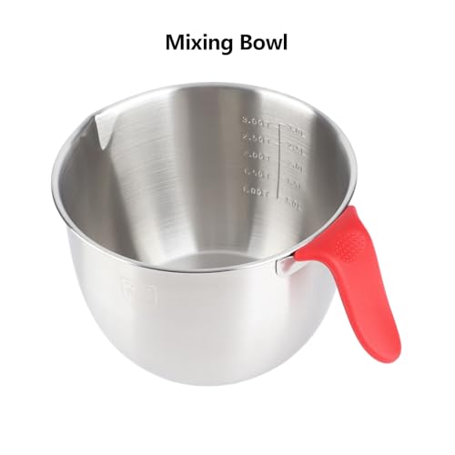 Tazón para mezclar acero inoxidable 3600 ml con mango antideslizante miniatura 7