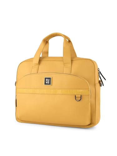 Image of EUME Optimo Laptop Bag for Men | Water Resistant Messenger Bag | Tablet Compartment| Multiple Organisers | Fits Upto 15 inch Laptop | Vegan Leather Office Bag.