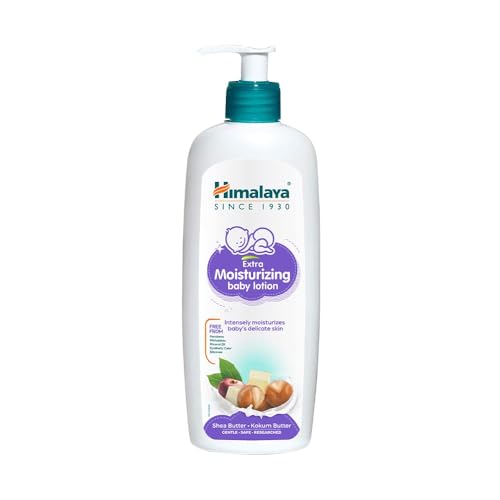 Image of Himalaya Extra Moisturizing Baby Lotion 400ml | with Shea Butter, Olive Oil & Kokum Butter | Intensely moisturizes baby's delicate skin