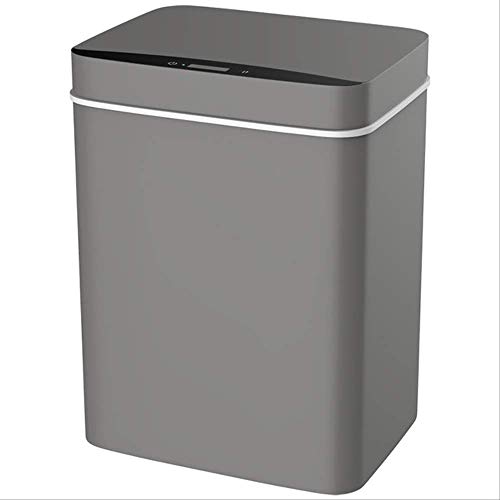 Vimmor Bote De Basura Inteligente De 15 L, Cubo De Basura De Cocina De Movimiento De Inducción Sin Contacto, Cubo De Basura Ecológico De Apertura Amplia Gris 15L