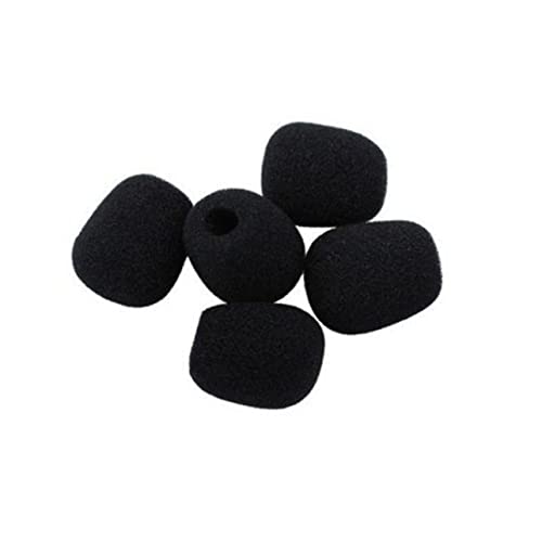TOYANDONA Lot de 10 Bonnets Anti-Vent pour Microphone Cravate Mousse 10 MM de Diamètre 35 MM de Longueur pour Studios d'Enregistrement et Utilisation Professionnelle