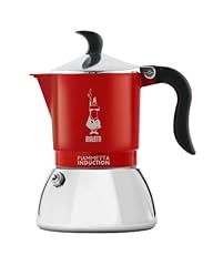 Bialetti Fiammetta Induction Caffettiera, Aluminium, Steel, Rosso, 4 Tazze