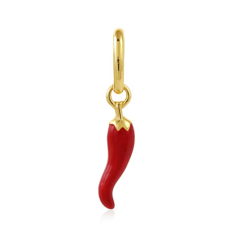 925 Sterling Silver Red Chilli Charm for Women | Gold-Plated | Jump Ring | Gift for Women and Girls | With Certificate of Authenticity and 925 Stamp | 6 Month Warranty-image-49