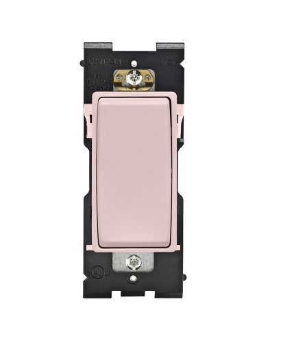 Leviton Re153-Fp Renu Switch For 3-Way Applications, 15A-120/277Vac, Fresh Pink Lemonade #TOP20