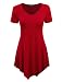 MBJ WT638 Womens Scoop Neck Trapeze Tunic XXXXXL RED