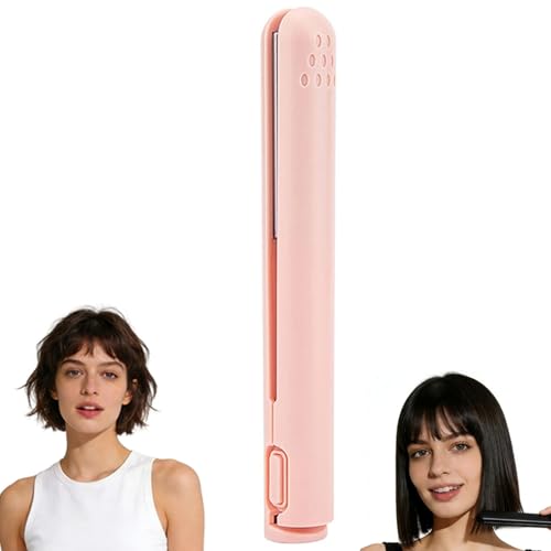 Mini Curl Pro inalámbrico 2 en 1, pinzas rizadoras portátiles USB, mini alisadores de cabello y rizador, para cabello corto todo tipo de cabello, para el hogar y viajes (rosa) Mini Curl Pro inalámbrico 2 en 1, pinzas rizadoras portátiles USB, mini alisadores de cabello y rizador, para cabello corto todo tipo de cabello, para el hogar y viajes (rosa)