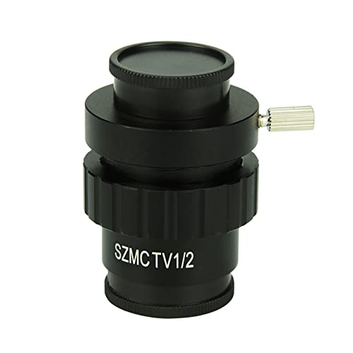 Microscope CTV 1/2 1/3 1X Adapter 0.3X 0.5X C Mount Lens Adapter for Trinocular Stereo Microscope HDMI VGA USB Video Camera(0.5X Adapter)