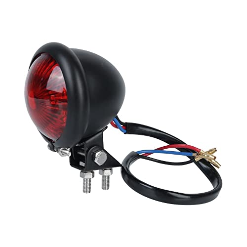 Luz freno para motocicleta de 12V con piloto trasero intermitente rojo para moto cross