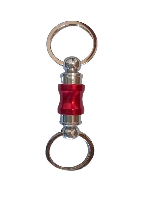 CWZ Titanium Quick Release Keychain, Retractable Key Chain Detachable Keychain Clip，Pull Apart Key Rings for Men Women