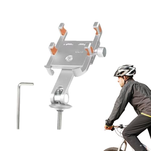 Support de téléphone pour vélo VTT anti-choc et pince de guidon en aluminium réglable