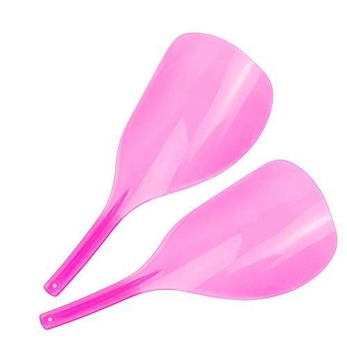 Framendino, 2 Pack Barber Salon Hairspray Shield Hair Cutting Plastic Dust Water Proof Eyes Cover Protector Pink