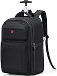 OIWAS Rolling Backpack for Laptop - Backpack with Wheels for Women Men, Travel Roller Backpacks, Business Wheeled Backpack