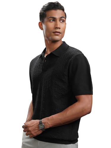 Image of Highlander Men's Rich Cotton Blend Classic Polo Tshirt | Flat Knit | Regular Fit | Polo T-Shirt|Band Collar,Stylish & Premium All Day Wear