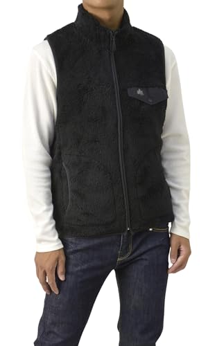 LOGOS PARK メンズ ボアベスト B8N L ブラック