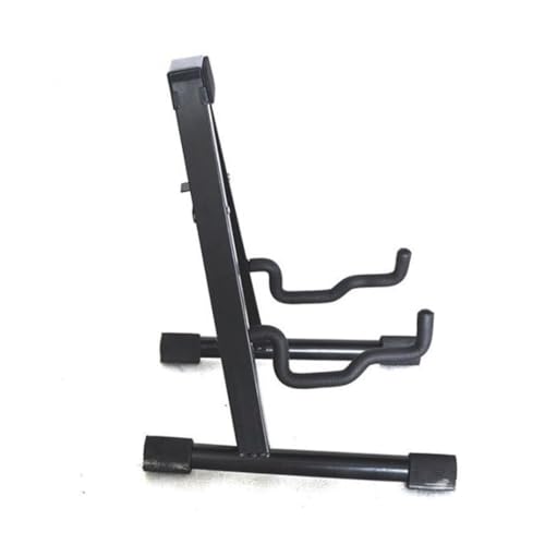 Yardwe Vertical Non Slip Guitar Stand Durable Metal a Frame Holder Lightweight Portable Support for Acoustic Electric Classical Bass Guitars Ukulele Black Finish