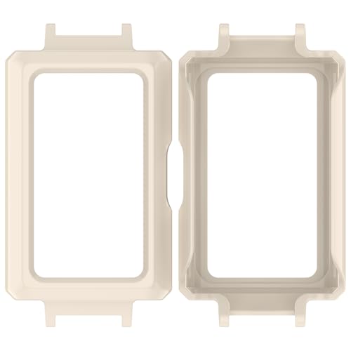 Image of for Huawei Band 11 Pro / 11 Pro NFC Watch Case Hard PC Protective Cover with 12mm Button Cutouts - Antique White